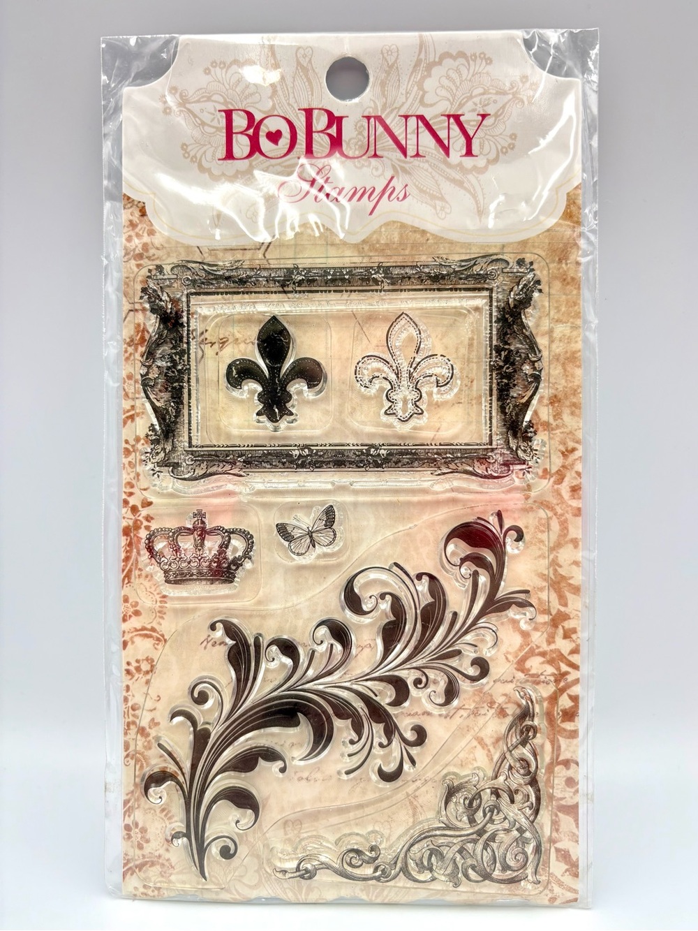 Bo Bunny Clear Stamp Set – “Flourishes & Such”